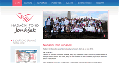 Desktop Screenshot of nadacejonasek.cz